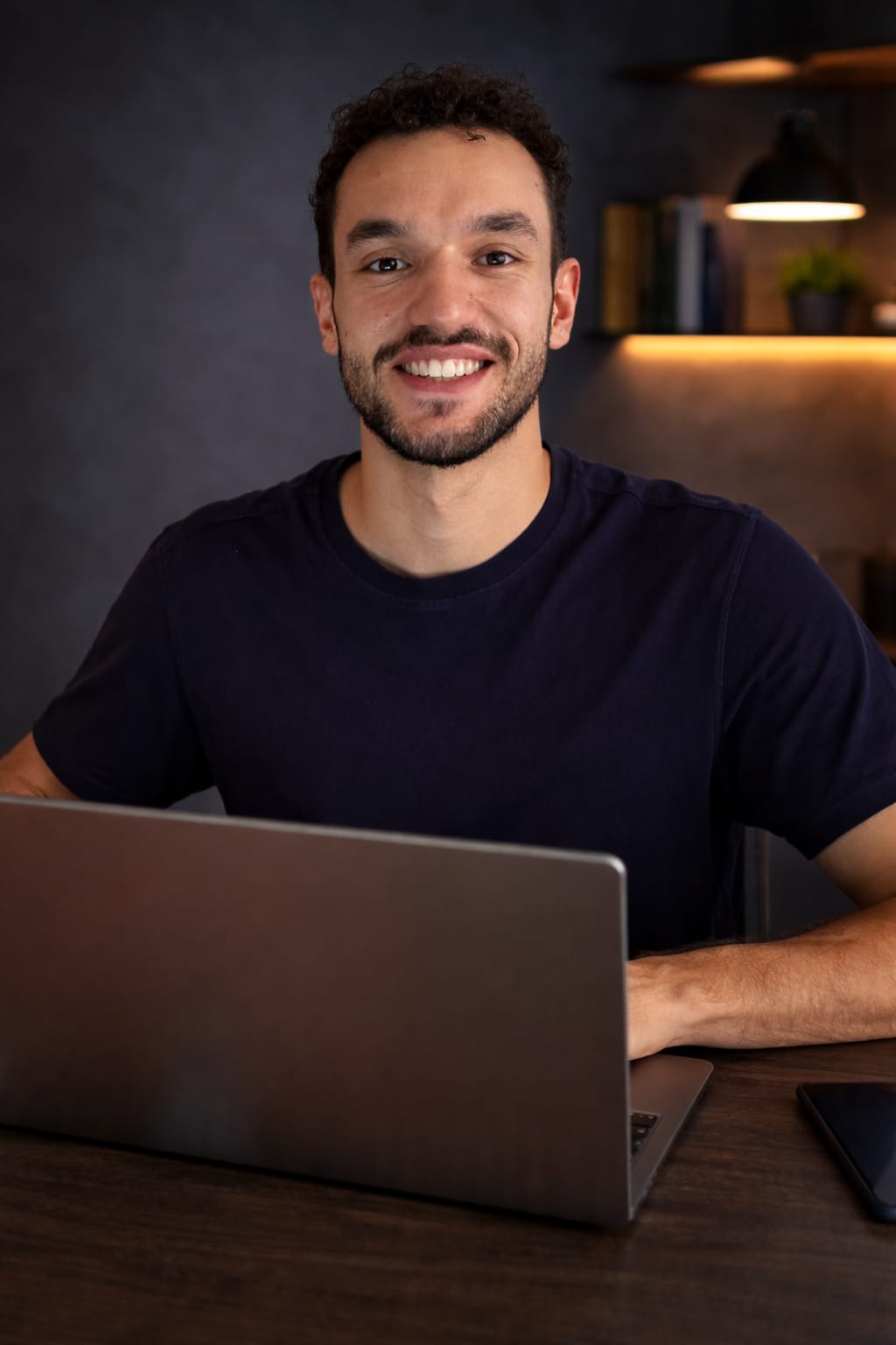 Fundador da RDC Automações em ambiente de trabalho com computador